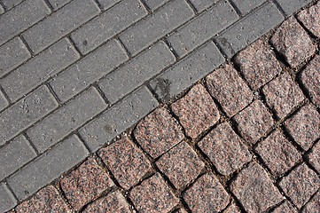 Image showing pavement diagonal