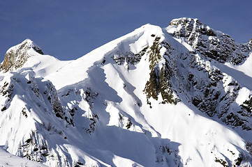 Image showing snow mountains