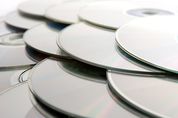 Image showing CDs background