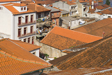 Image showing red tiled roofs