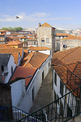 Image showing Narrow medieval street 