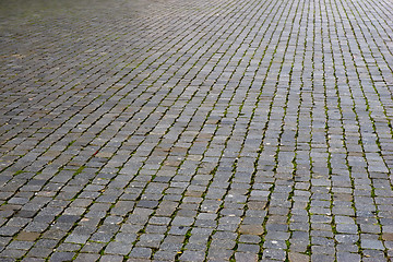 Image showing cobbled pavement