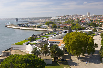 Image showing aerial view of Lisbon