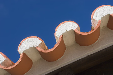 Image showing edge of tiled roof