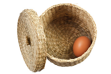 Image showing Egg in basket