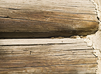 Image showing wall logs