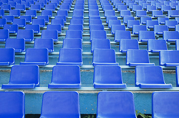 Image showing blue seats