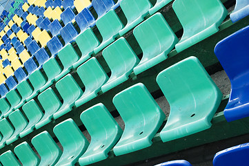 Image showing colored seats