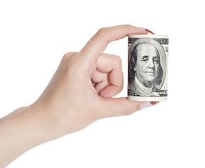 Image showing dollars in hand