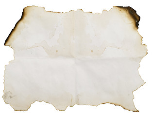 Image showing grunge burnt paper