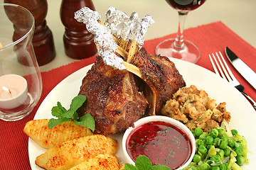 Image showing Roasted Rack Of Lamb