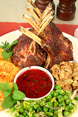 Image showing Roasted Lamb Rack