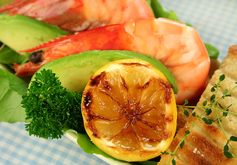 Image showing Shrimp And Rocket Salad