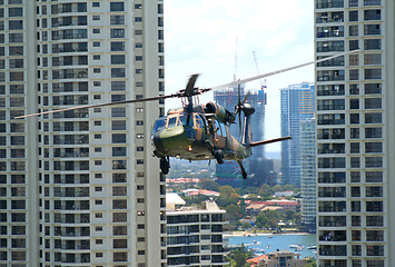 Image showing Blackhawk Chopper, Surfers Paradise, Australia