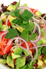 Image showing Vertical Of A Tossed Salad