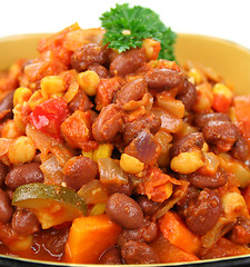 Image showing Vegetable And Lentil Hot Pot