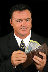 Image showing Smug Salesman