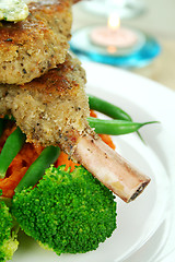 Image showing Crumbed Lamb Cutlets