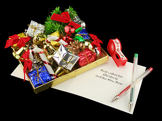 Image showing Wrapping Christmas Gifts