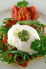 Image showing Poached Egg Pesto 2