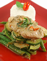 Image showing Thai Green Poached Chicken 4