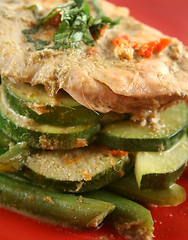 Image showing Thai Green Poached Chicken