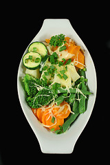 Image showing Steamed Vegetables With Cheese