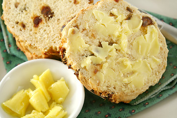 Image showing Buttered Raisin Scones 2