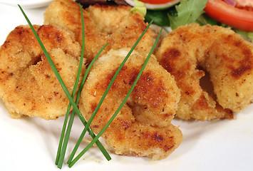 Image showing Crumbed Shrimps