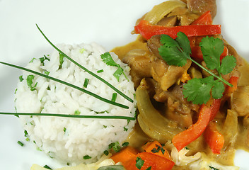 Image showing Thai Curry And Rice
