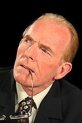 Image showing Concentrating Businessman