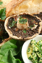 Image showing Mushrooms And Toast