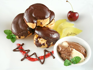 Image showing Chocolate Profiteroles 5