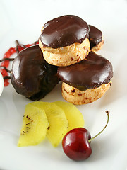 Image showing Chocolate Profiteroles