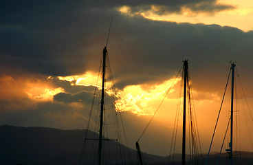 Image showing Masts In The Sun 2