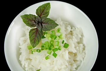 Image showing Red Basil And Rice