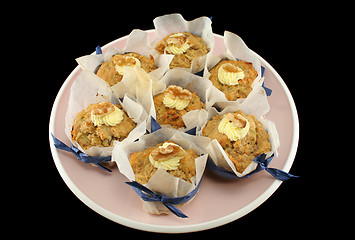 Image showing Fruit Muffins With Walnuts 1