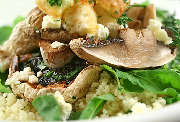 Image showing Mushrooms With Ricotta