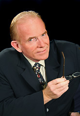 Image showing Staring Businessman