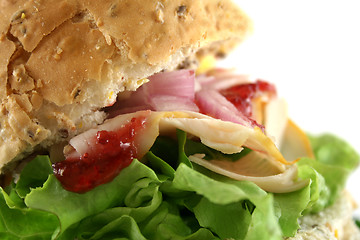 Image showing Turkey And Lettuce Roll 4
