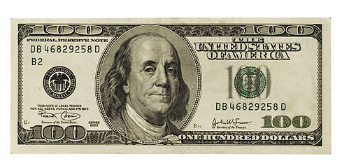 Image showing one hundred dollar