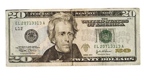 Image showing twenty dollar