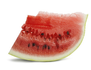 Image showing slice of a ripe watermelon