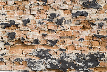 Image showing broken brick wall