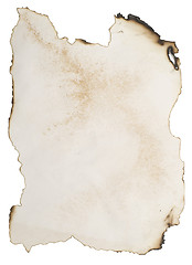 Image showing burnt document