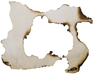 Image showing burnt frame background