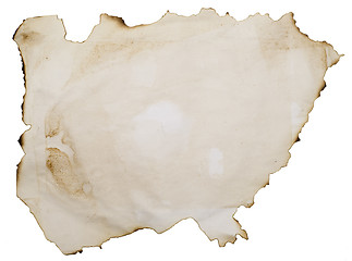 Image showing burnt manuscript