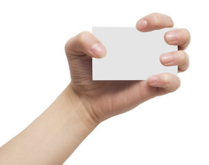 Image showing card in hand