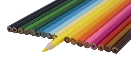 Image showing color pencils on white