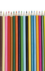 Image showing colored pencils on white